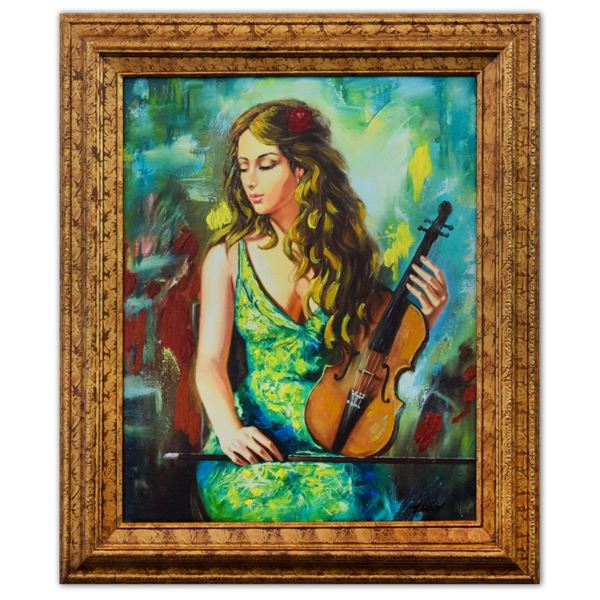 Taras Sidan- Hand Embellished Giclee on Canvas "Lexi"