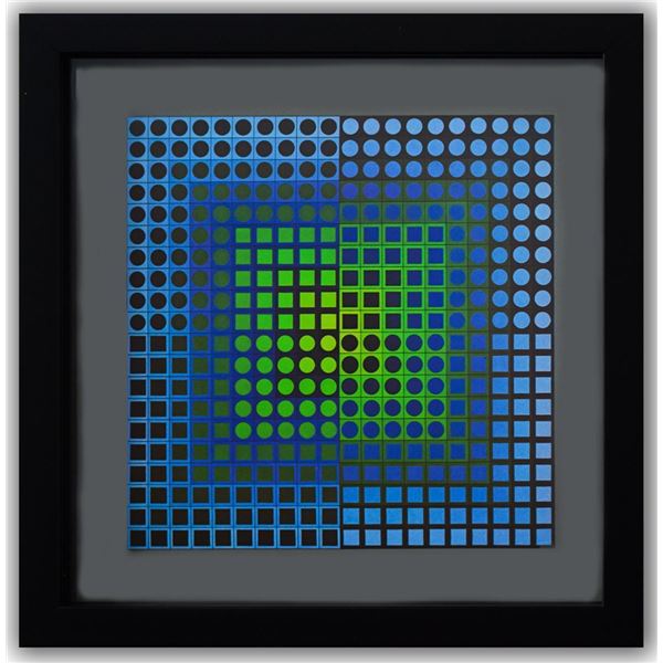 Victor Vasarely- Heliogravure Print "Zoeld"