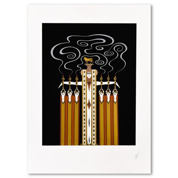 Erte (1892-1990), "Golden Calf" Limited Edition Serigraph, Numbered 156/300 and Hand Signed with Let