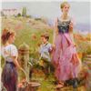 Image 2 : Pino (1939-2010), "The Fountain of Life" Framed Limited Edition Artist-Embellished Giclee on Canvas.