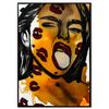 Image 1 : Hen Maman- Original Painting with Alcohol ink, acrylic, and epoxy rasin on Canvas "Aline"