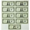 Image 1 : Group of 9 1957 $1 Silver Certificates