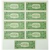 Image 2 : Group of 9 1957 $1 Silver Certificates