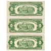 Image 2 : Group of 3 Fr.1508 1928-G $2 Legal Tender Notes
