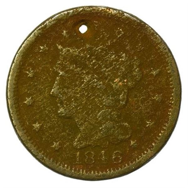 1846 Braided Hair Large Cent