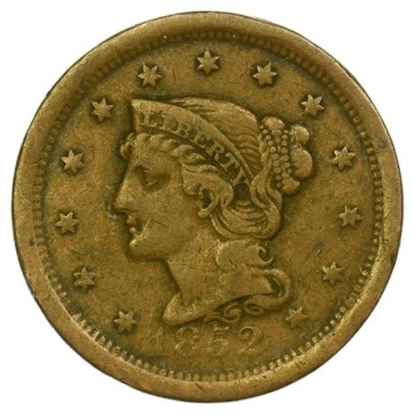 1852 Braided Hair Large Cent