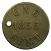 Image 2 : James Duncan & Co. 1855 One Cent Token