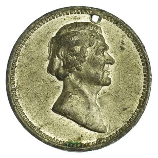 1886 Andrew Johnson '17th President' White Metal Token