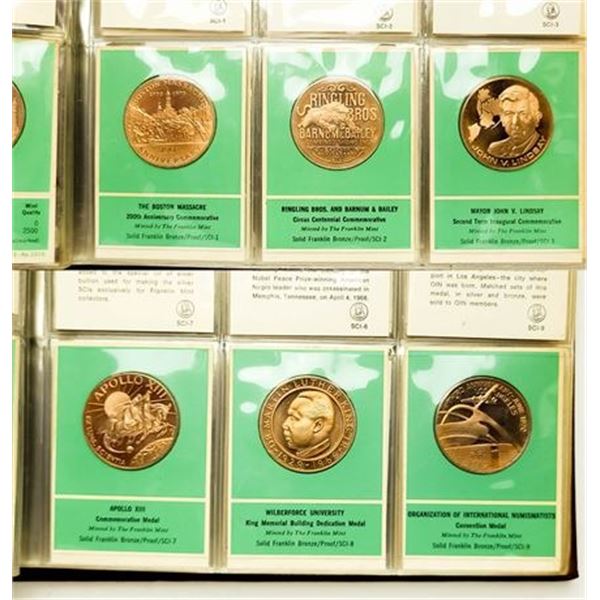 Franklin Mint Special Commemorative Issues of 1970 First Edition Proof Medals