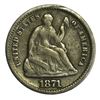 Image 1 : 1871 Seated Liberty Half Dime