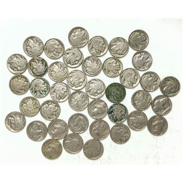 Roll of 40 Buffalo Nickels 1928- 1935
