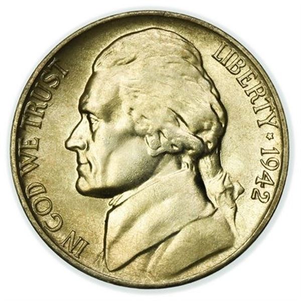 1942-P Jefferson War Nickel