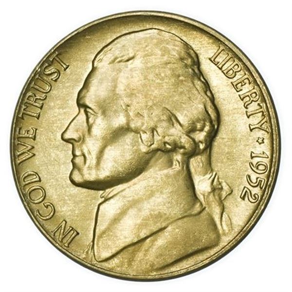 1952-D Jefferson Nickel