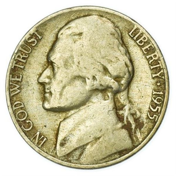 1955-D/S Jefferson Nickel