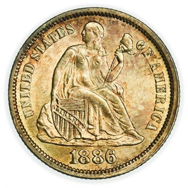 1886 Seated Liberty Dime