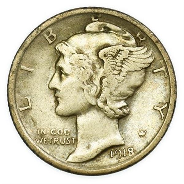 1918 Mercury Dime
