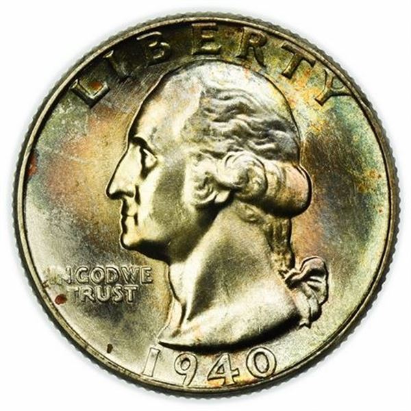 1940 Washington Quarter - Toned
