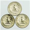Image 2 : Group of 3 AU Washington Silver Quarters 1940-S and 1964-D