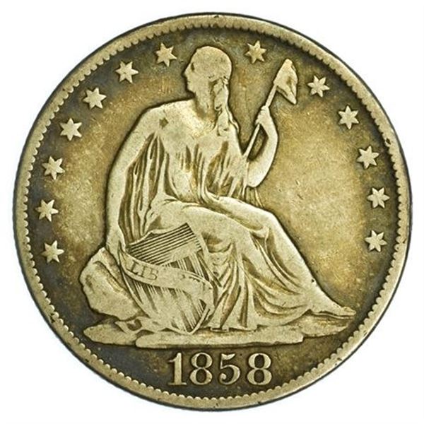 1858-O Seated Liberty Half Dollar