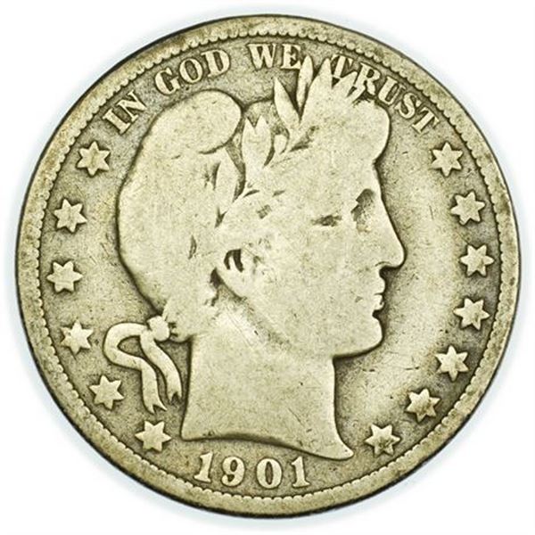 1901-O Barber Half Dollar