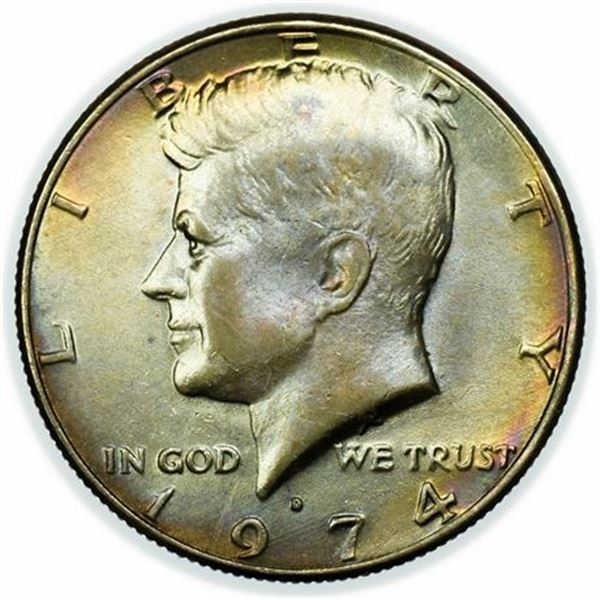 1974-D Kennedy Half Dollar - Toned