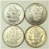Image 1 : Group of 4 Morgan Dollars 1879-S, 1889, 1890, 1921