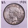 Image 1 : 1934 $1 Peace Silver Dollar Coin