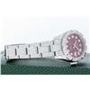 Image 9 : Rolex Ladies Stainless Steel Quickset Red Full Diamond Datejust Wristwatch