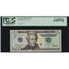 Image 1 : 2009 $20 Federal Reserve Note Fr.2096-D PCGS Choice New 64PPQ Low Serial Number