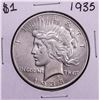 Image 1 : 1935 $1 Peace Silver Dollar Coin