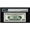 Image 2 : 1996 $20 Federal Reserve Star Note Richmond Fr.2084-E* PMG Gem Uncirculated 66EPQ