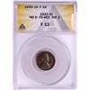 Image 1 : 1922 No D FS-401 Die 2 Lincoln Wheat Cent Coin ANACS F12