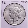 Image 1 : 1935 $1 Peace Silver Dollar Coin