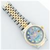 Image 6 : Rolex Men's Two Tone Tahitian MOP Diamond Datejust Wristwatch Oyster Perpetual