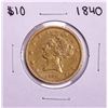 Image 1 : 1840 $10 Liberty Head Eagle Gold Coin