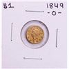 Image 1 : 1849-O $1 Liberty Head Gold Dollar Coin