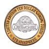 Image 1 : .999 Silver Stratosphere Las Vegas, Nevada $10 Casino Limited Edition Gaming Token