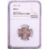 Image 1 : 1911 Liberty V Nickel Coin NGC MS61