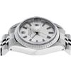 Image 2 : Rolex Ladies Stainless Steel Silver Index Datejust Oyster Perpetual Wristwatch