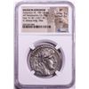 Image 1 : Ancient Seleucid Kingdom 138-129 BC Antiochus VII Tetradrachm Tyre Athena Coin NGC XF