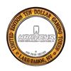 Image 2 : .999 Silver Harveys Lake Tahoe, Nevada $10 Casino Limited Edition Gaming Token