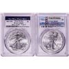 Image 1 : Lot of 2021-(S) & (W) Type 2 $1 American Silver Eagle Coins PCGS MS69 First Strike