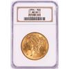 Image 1 : 1904 $20 Liberty Head Double Eagle Gold Coin NGC MS65