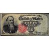 Image 1 : March 3rd, 1863 Fourth Issue Stanton Fifty Cents Fractional Currency Note