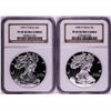 Image 1 : Lot of 1997-1998 $1 Proof American Silver Eagle Coins NGC PF69 Ultra Cameo