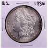 Image 1 : 1886 $1 Morgan Silver Dollar Coin