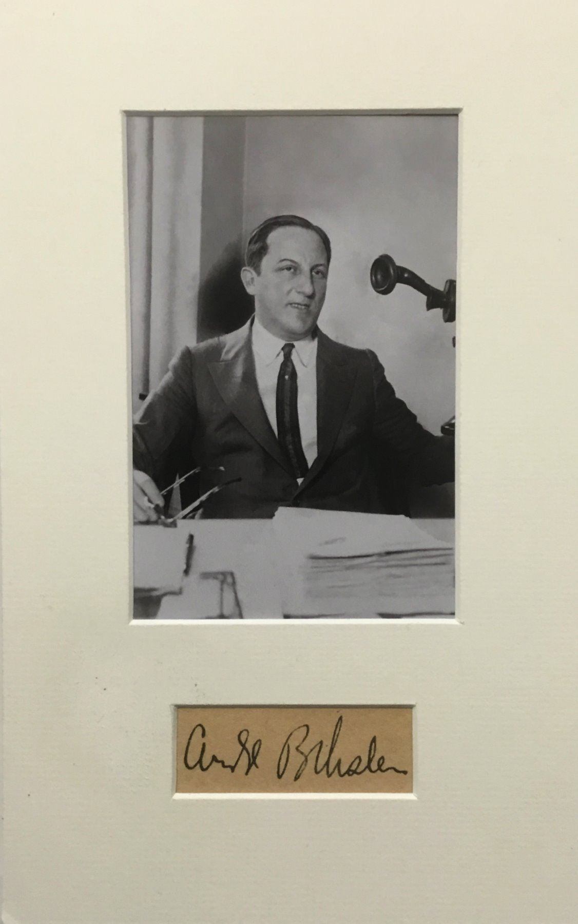 Stan Rothstein Signature Arnold Rothstein signature. (1882-1928).