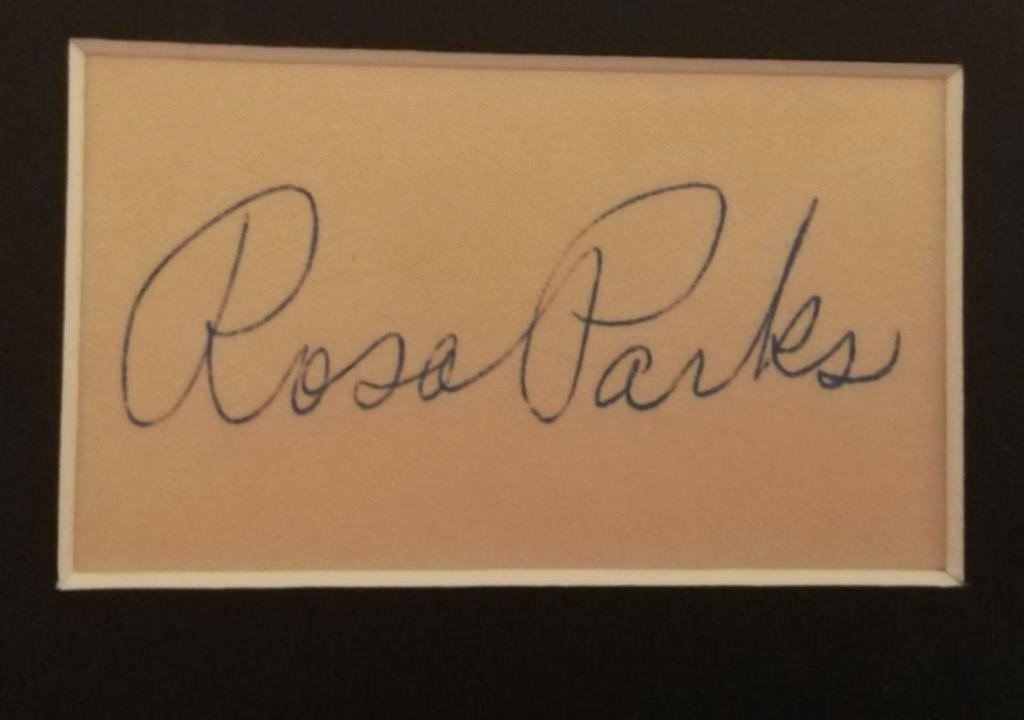 Signature Jpg Rosa Rosa Parks autograph (1913-2005).