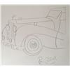 Image 1 : Ronnie Wood drawing of a Rolls Royce.