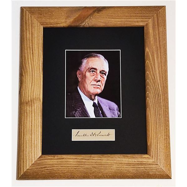 Franklin D. Roosevelt signature.